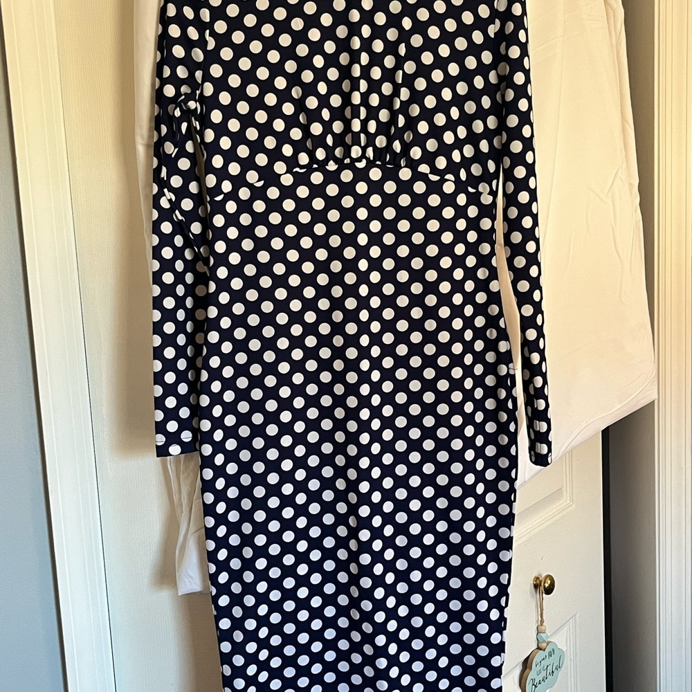 Polka Dot Long Sleeve Dress